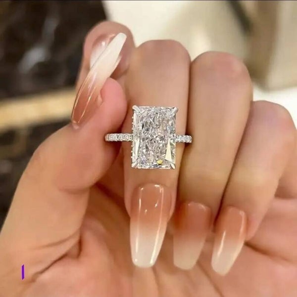 Sterling Silver with Moissanite gems!