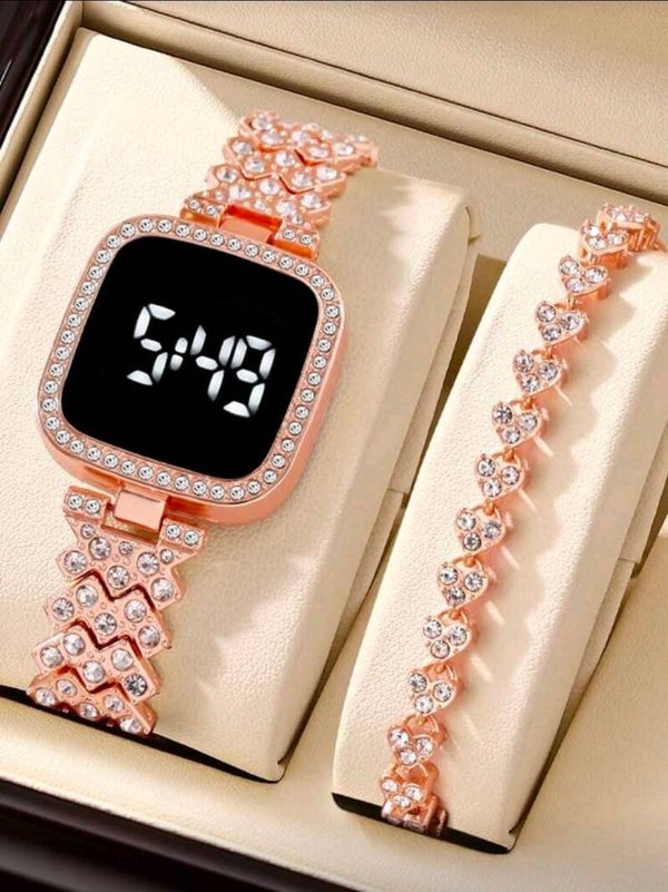 Digital Watch/Bracelet Set