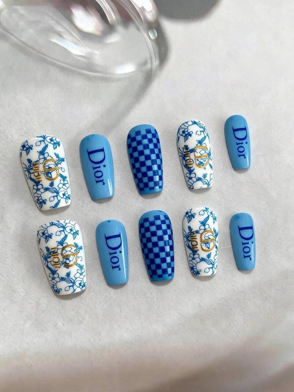 Dior Custom Nails