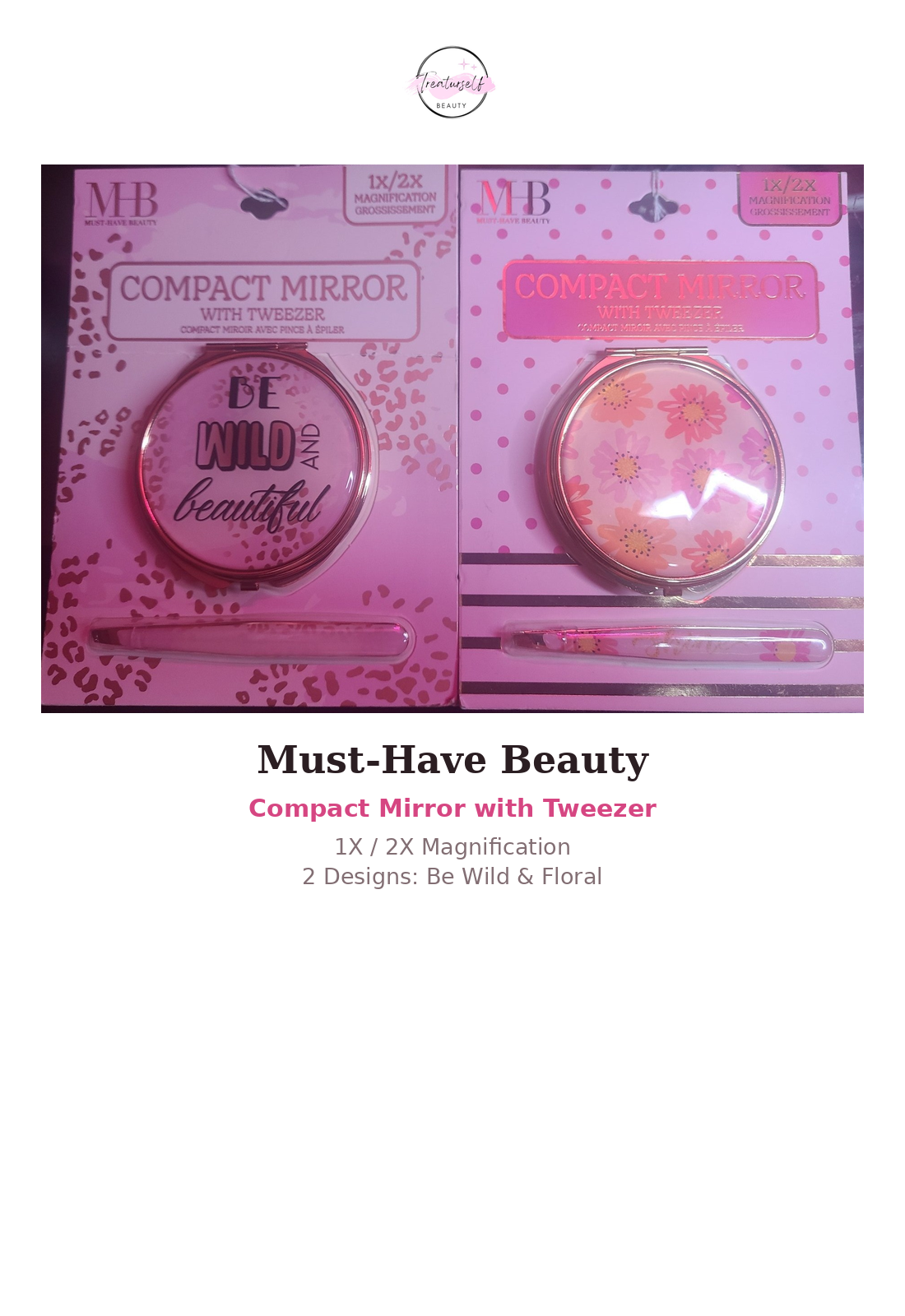 Compact Mirror with Tweezer