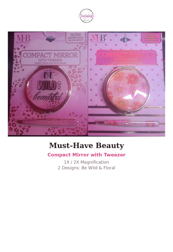 Compact Mirror with Tweezer