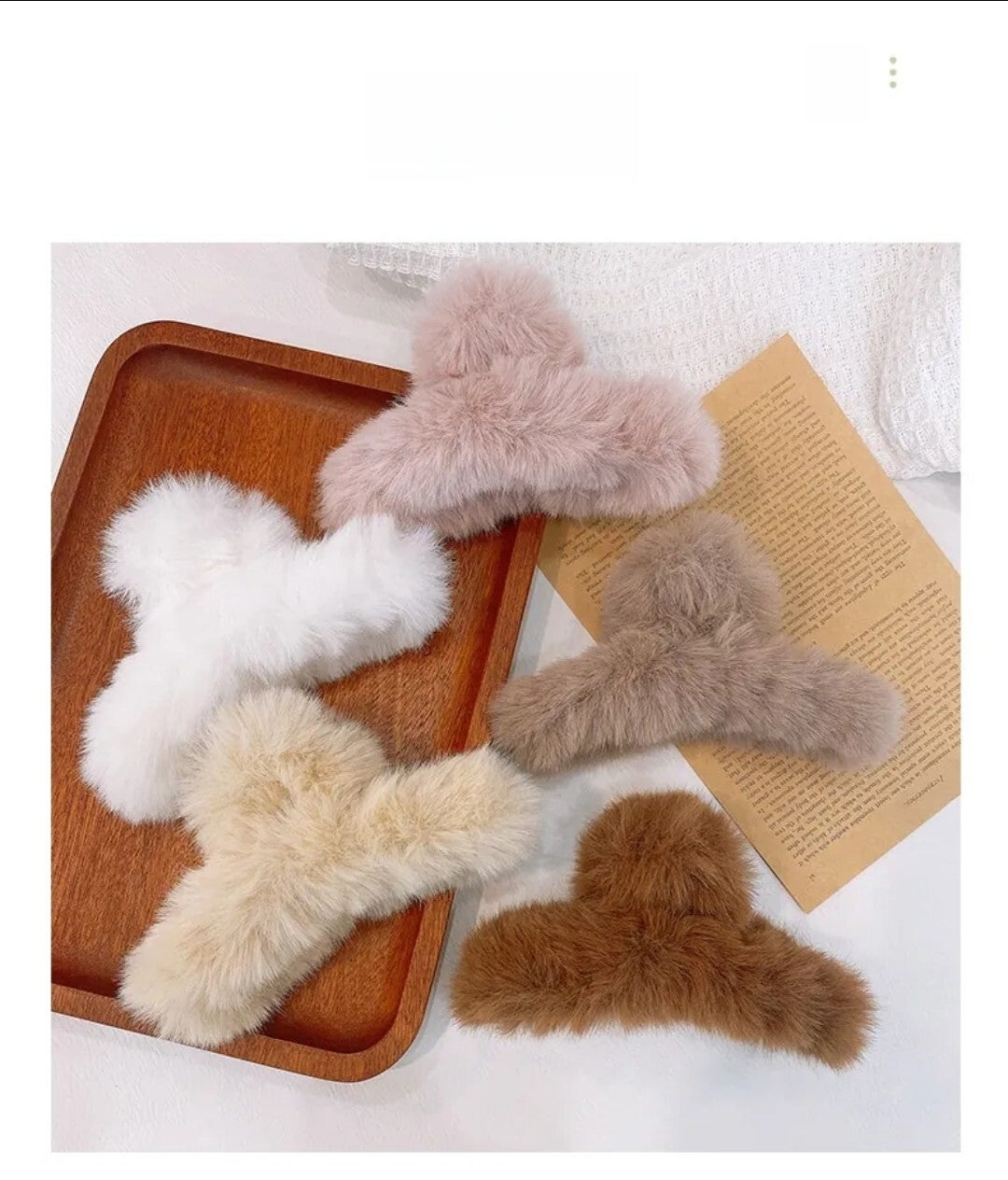 Plush Hair Claw Clip