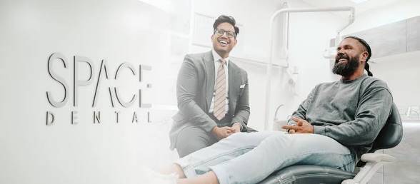 Modern Space Dental clinic offering cosmetic dentistry, composite bonding, Invisalign, veneers and smile makeovers.