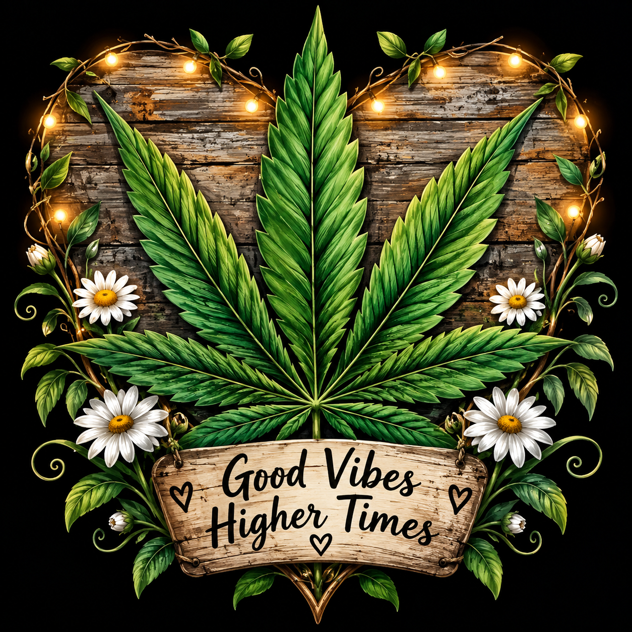 Good Vibes Leaf