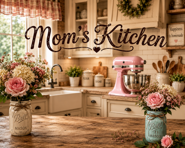 Mom's Cozy Farmhouse Kitchen