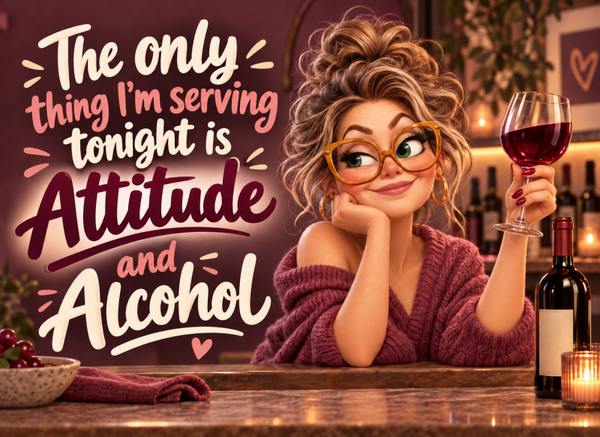 Only Serving Alcohol and Attitude