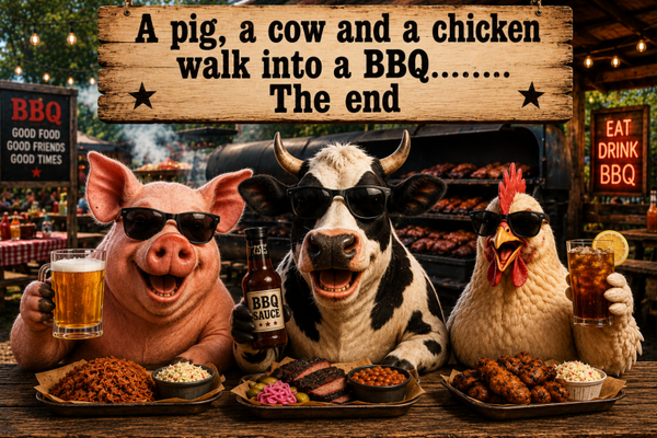 Pig, Cow, and Chicken BBQ Bash