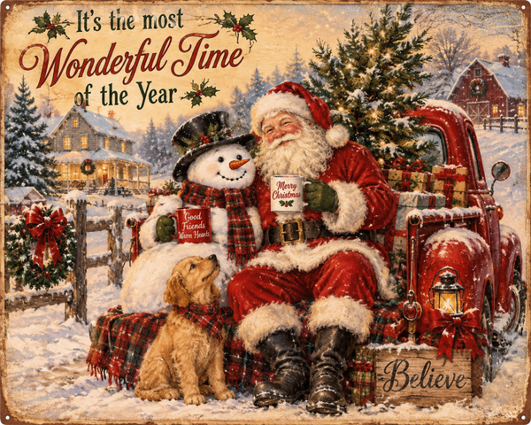 Santa on Truck