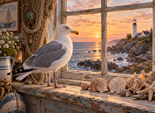 Seagull by Window