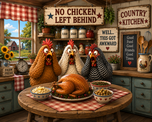 Shocked Chickens at Thanksgiving