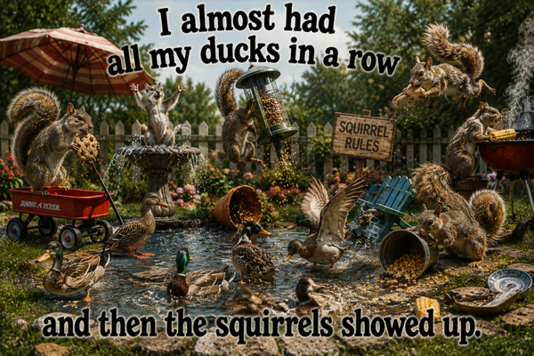 Squirrels Ruin Duck Order