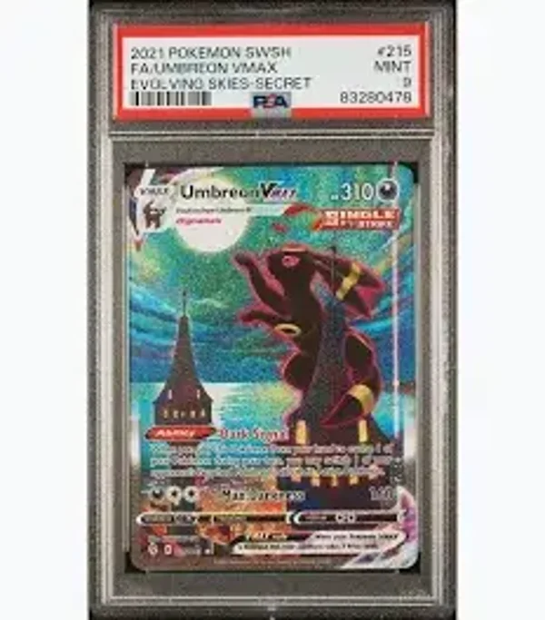 Pokémon TCG: Umbreon Vmax #215 PSA 10 - Evolving Skies