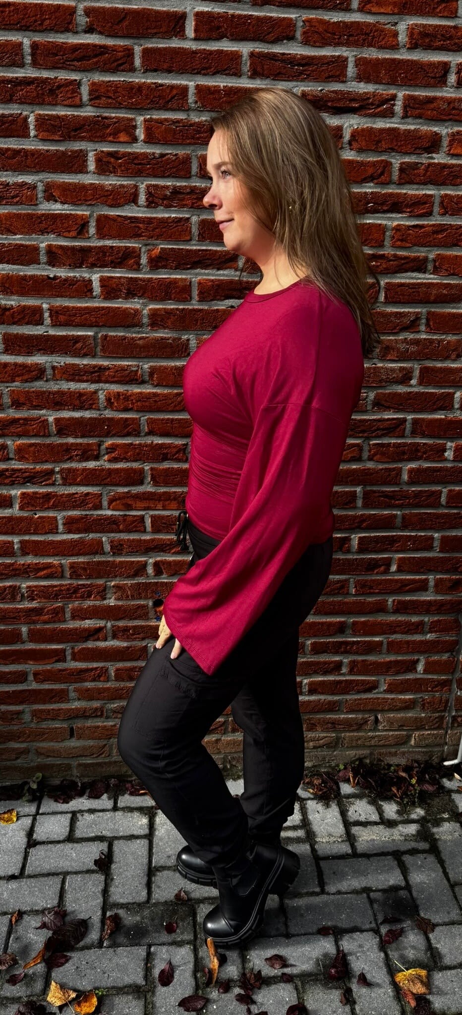 ELLA – Bordeaux Flare Top