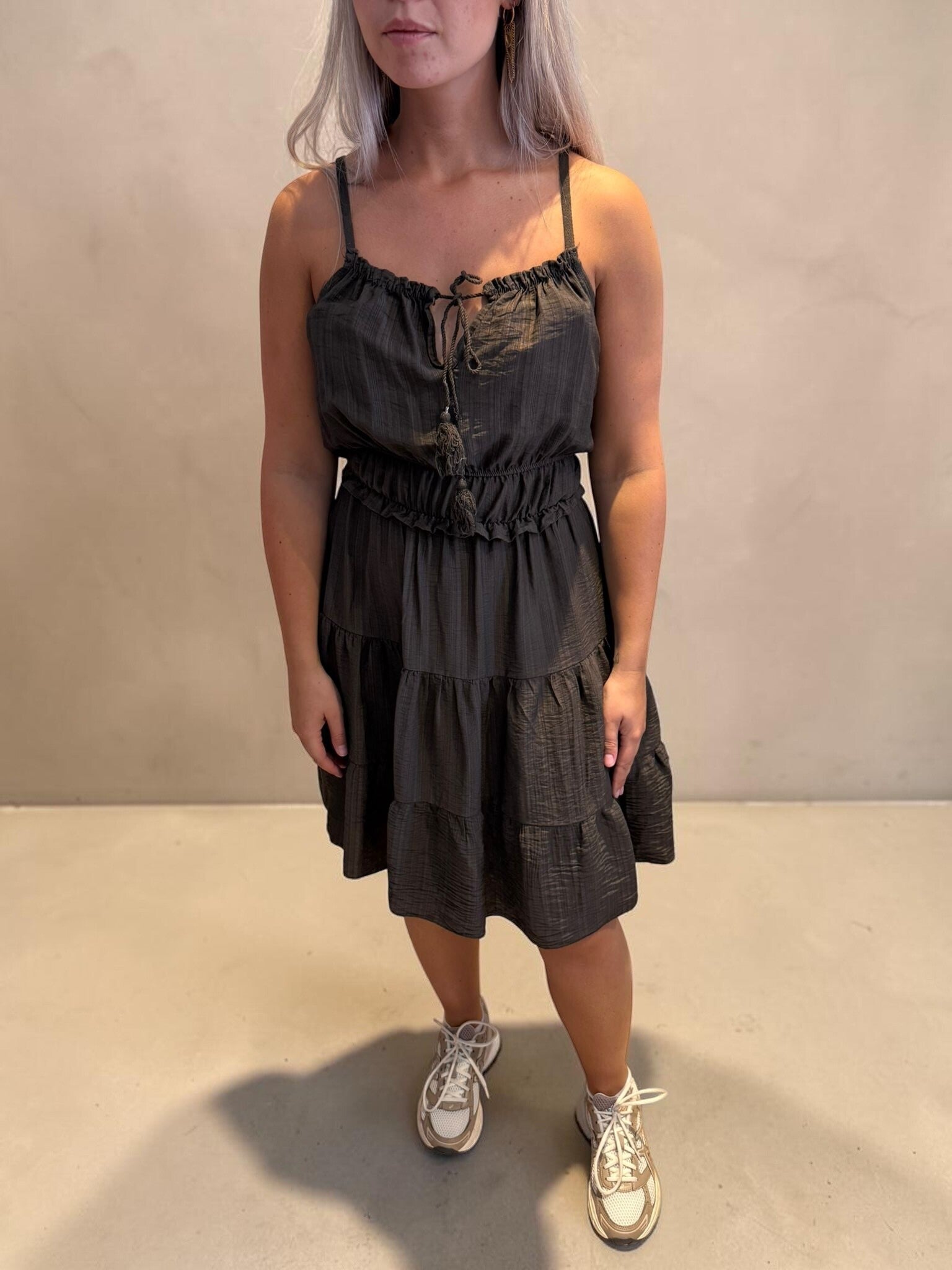 Ibiza style jurkje bruin