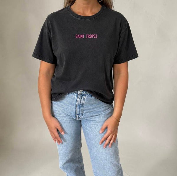Oversized Saint Tropez print
