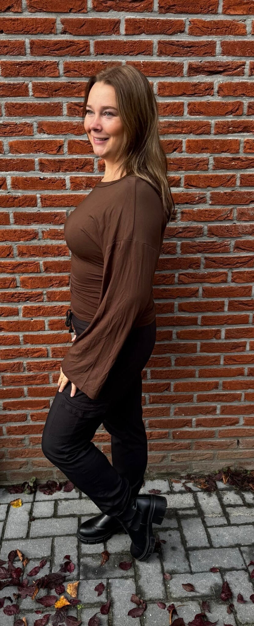 ELLA – Chocolate Flare Top