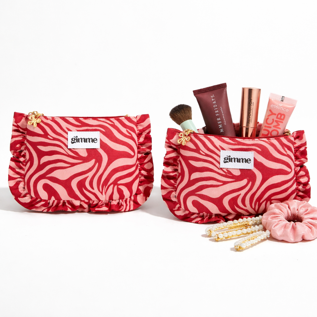 Stijlvolle make-up pouch met speelse print