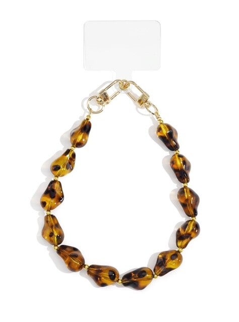 Trendy telefoonkoord panterprint