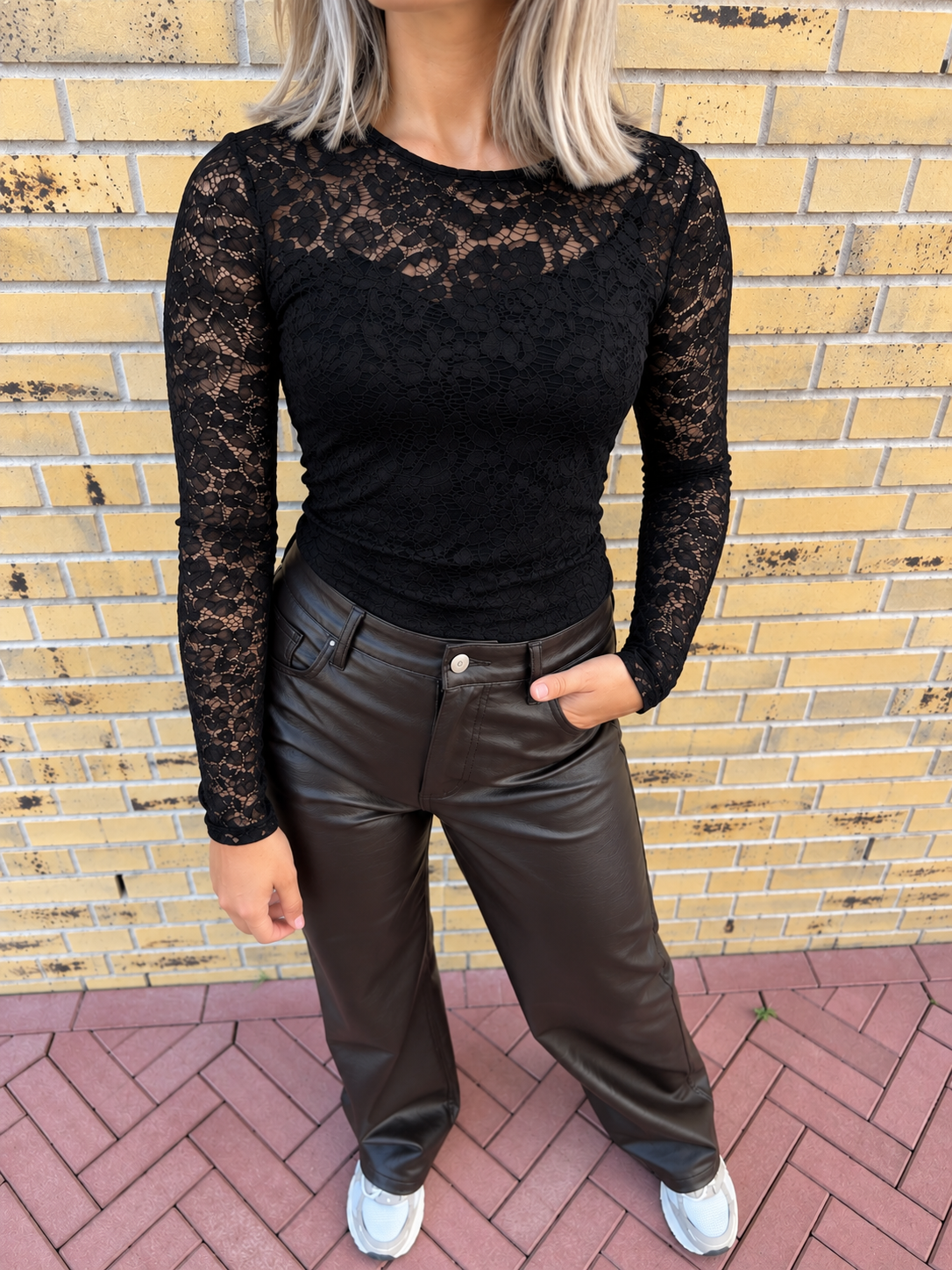 Céleste Lace Top Zwart