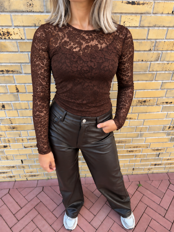 Céleste Lace Top Bruin