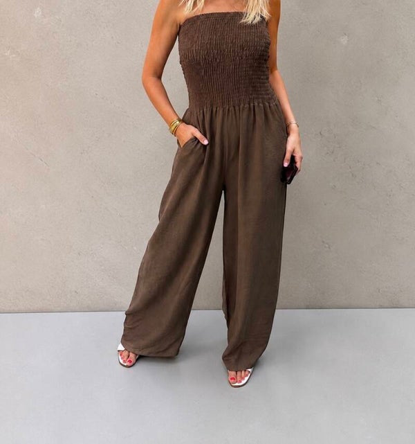 Jumpsuit bruin