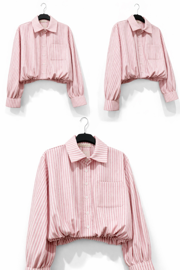 Cropped Blousje Roze