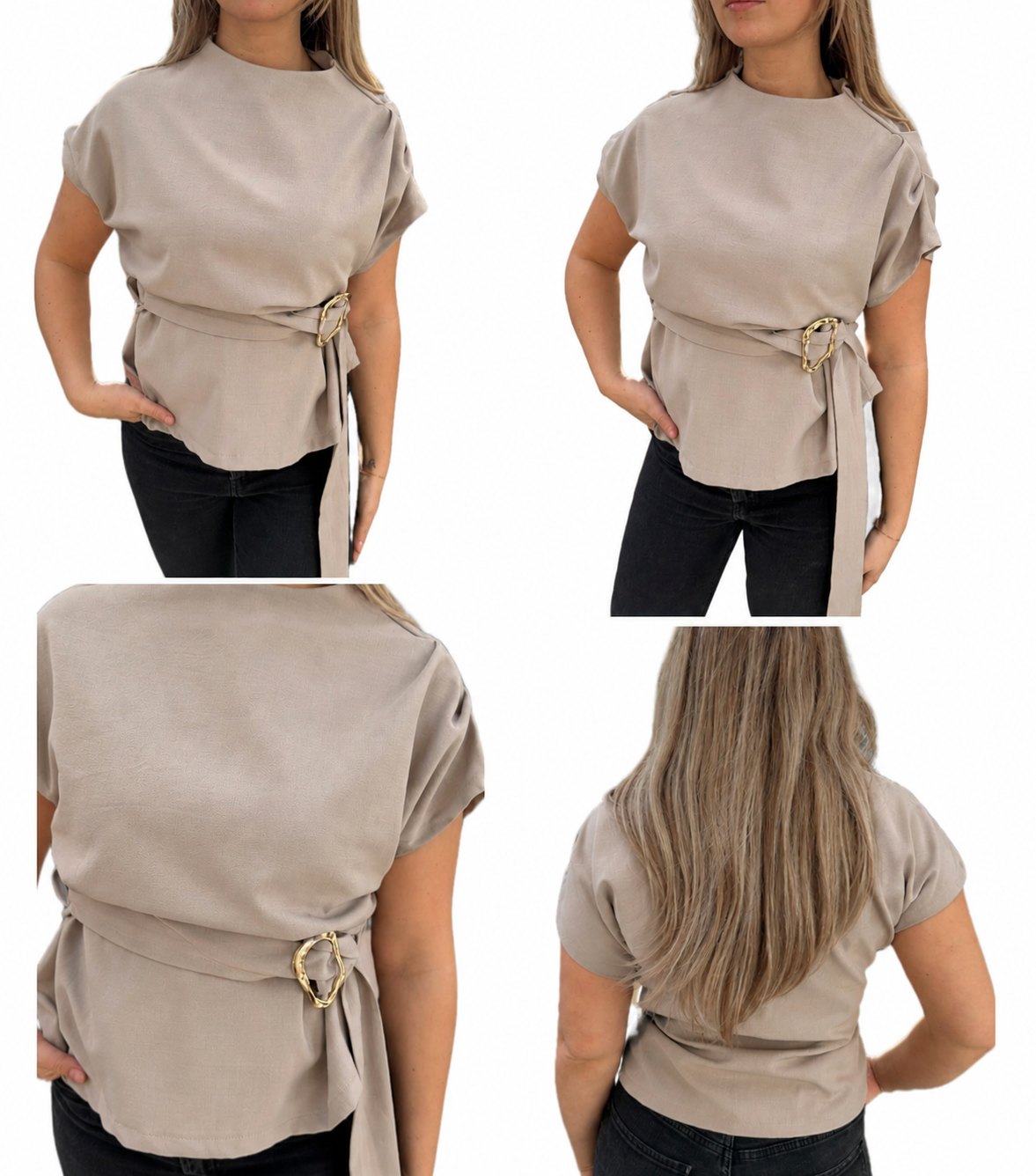 Chique top met gouden detail