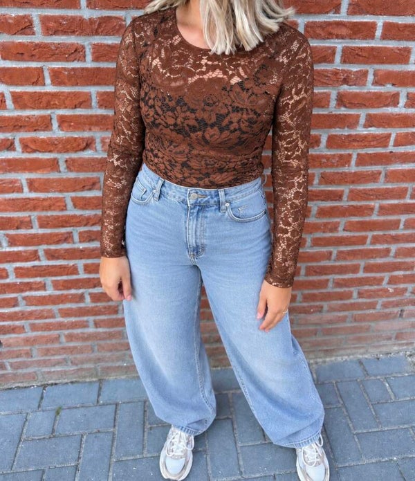Céleste Lace Top Bruin