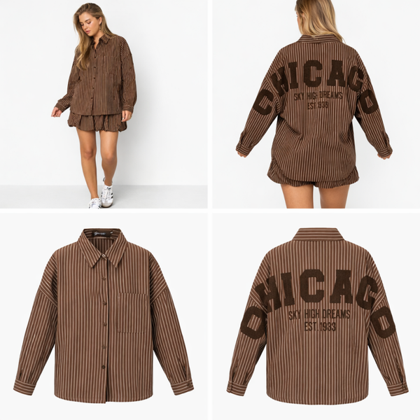 Chicago blouse bruin