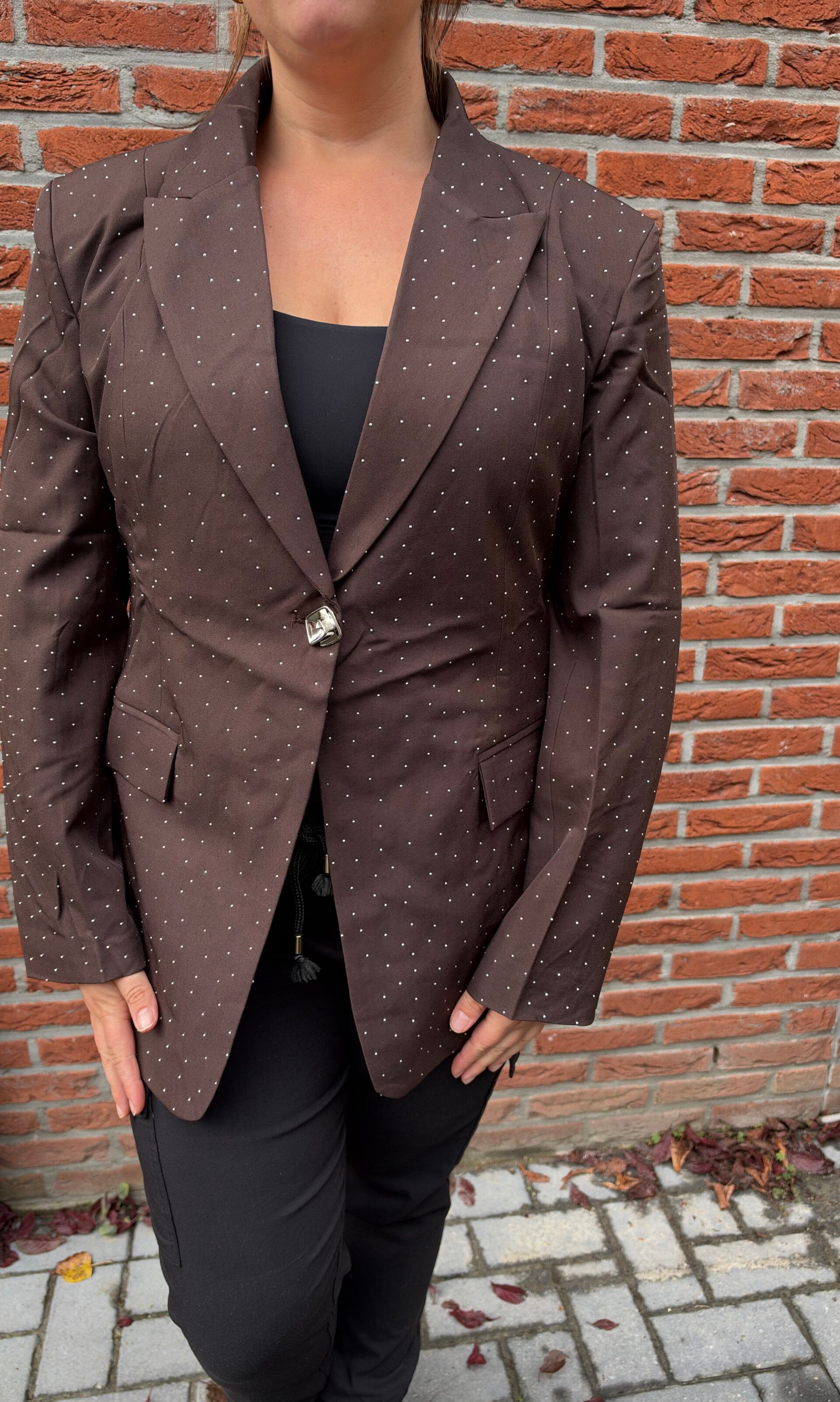 CELESTE – Sparkle Blazer Bruin
