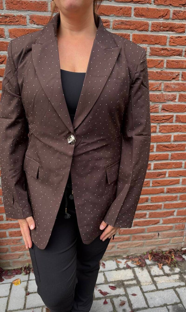 CELESTE – Sparkle Blazer Bruin