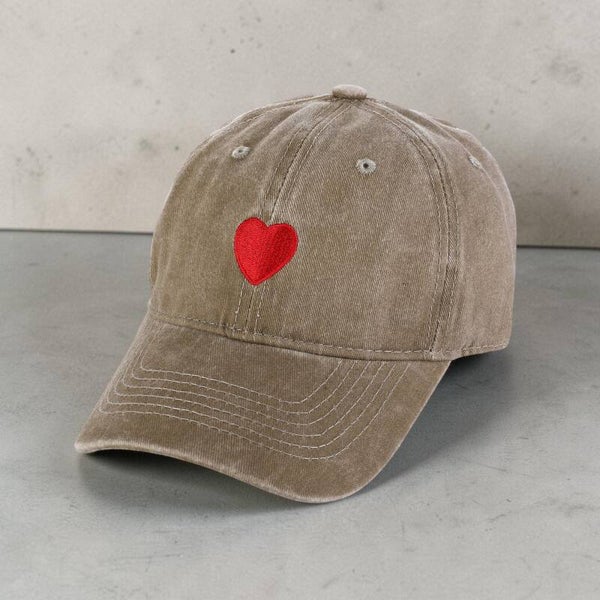 Khaki pet met hart