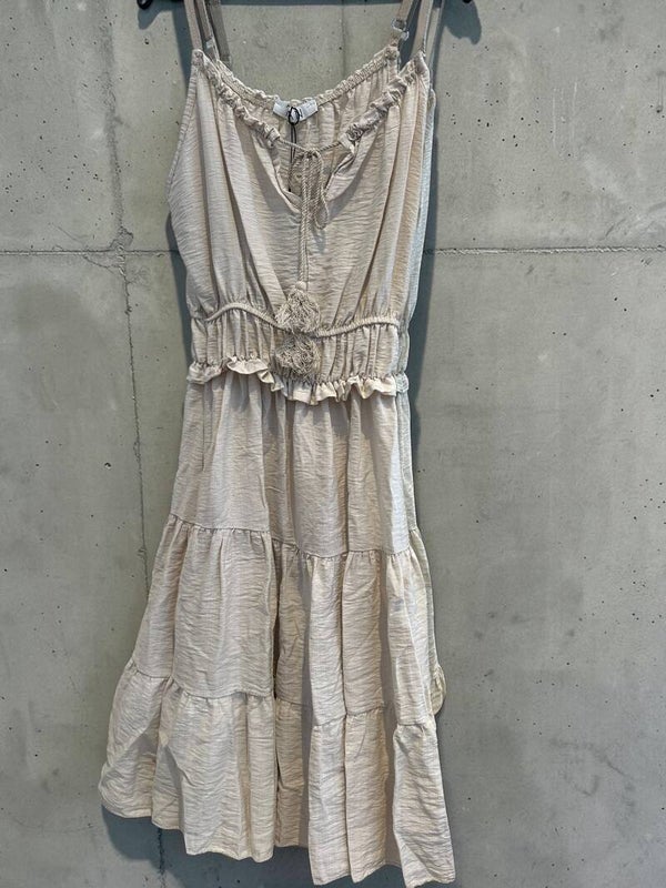 Ibiza style jurkje beige