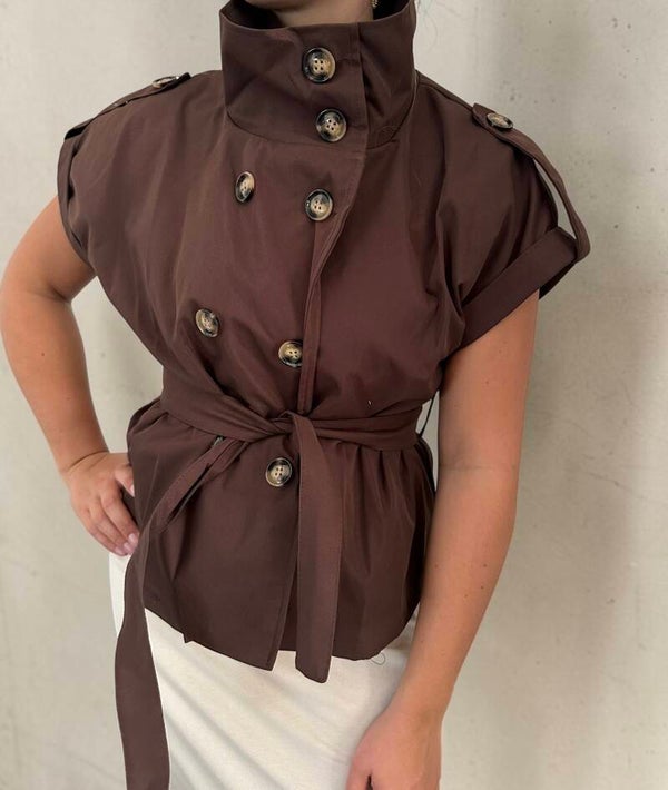 Gilet jas bruin