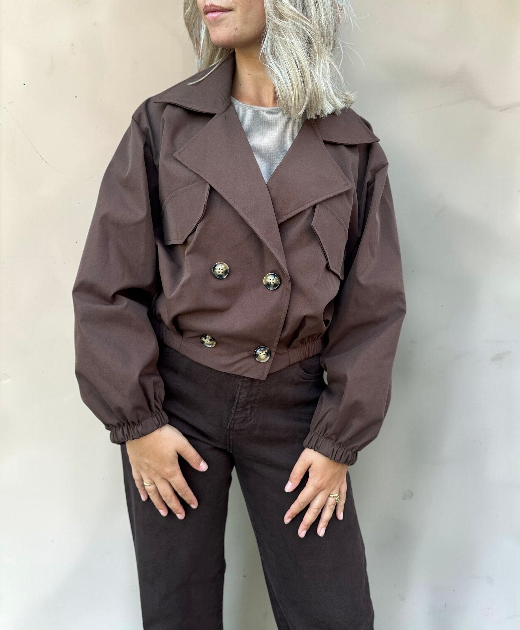 Belle Cropped Jacket – Bruin