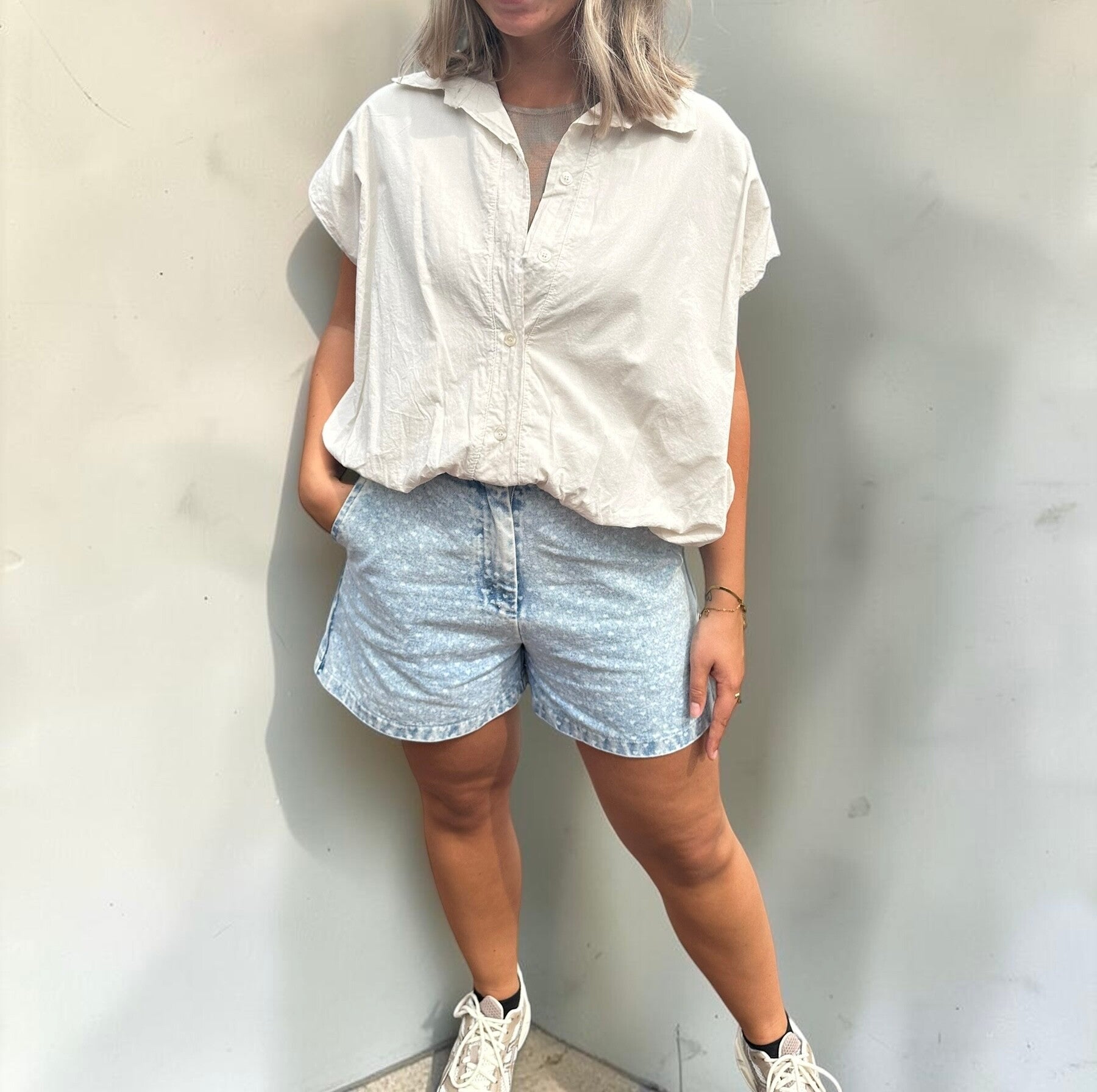 Luna Ballonblouse |  zandkleur