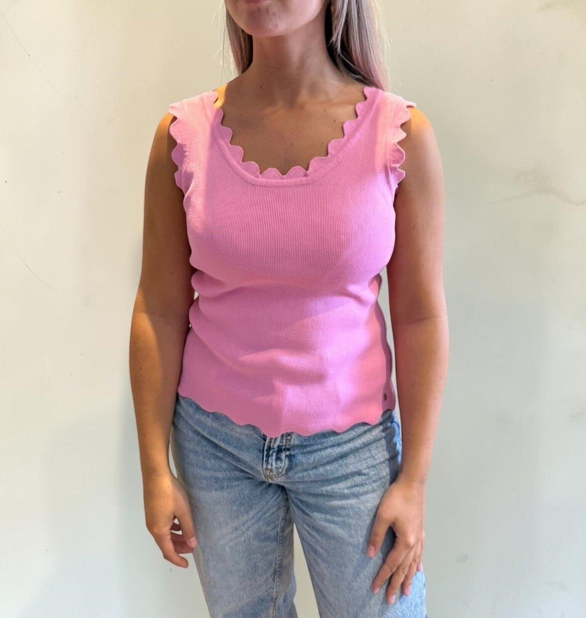 Azzuro Rib Hemdje roze