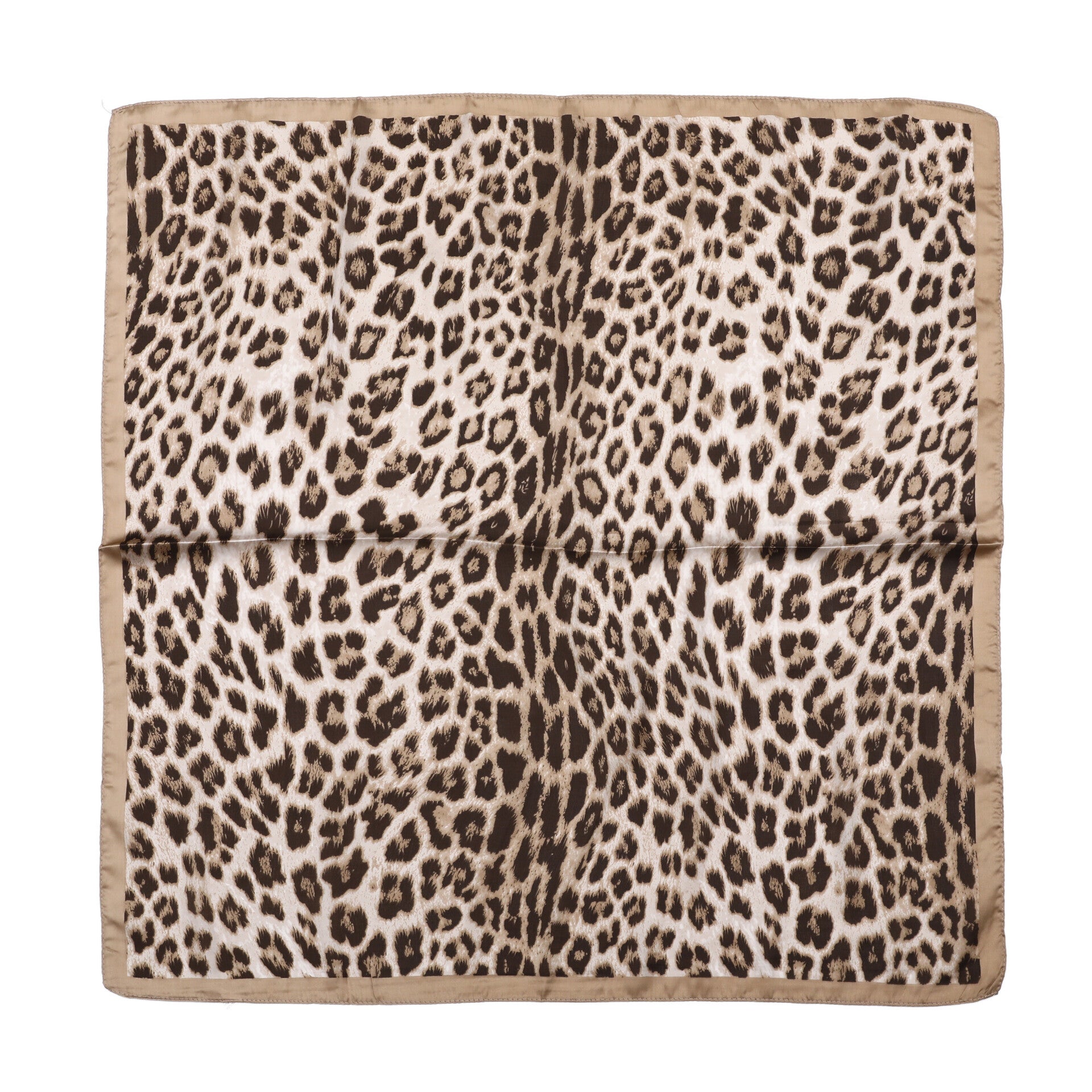 Leopard beige sjaal van polyester 🐆