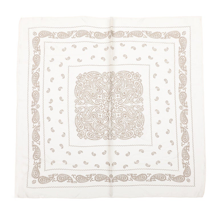 Beige paisley sjaal van polyester