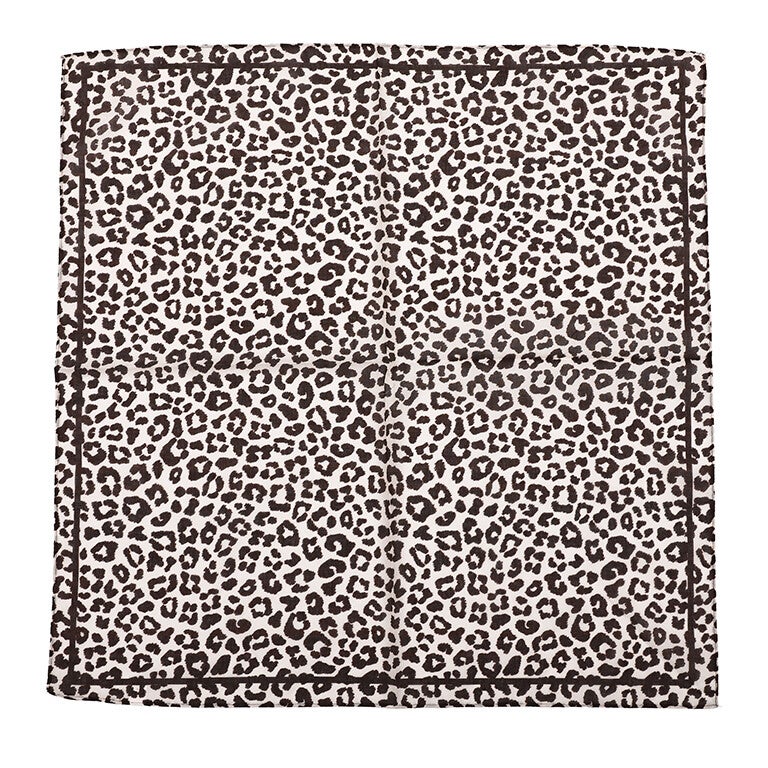 Panterprint sjaaltje van 100% katoen