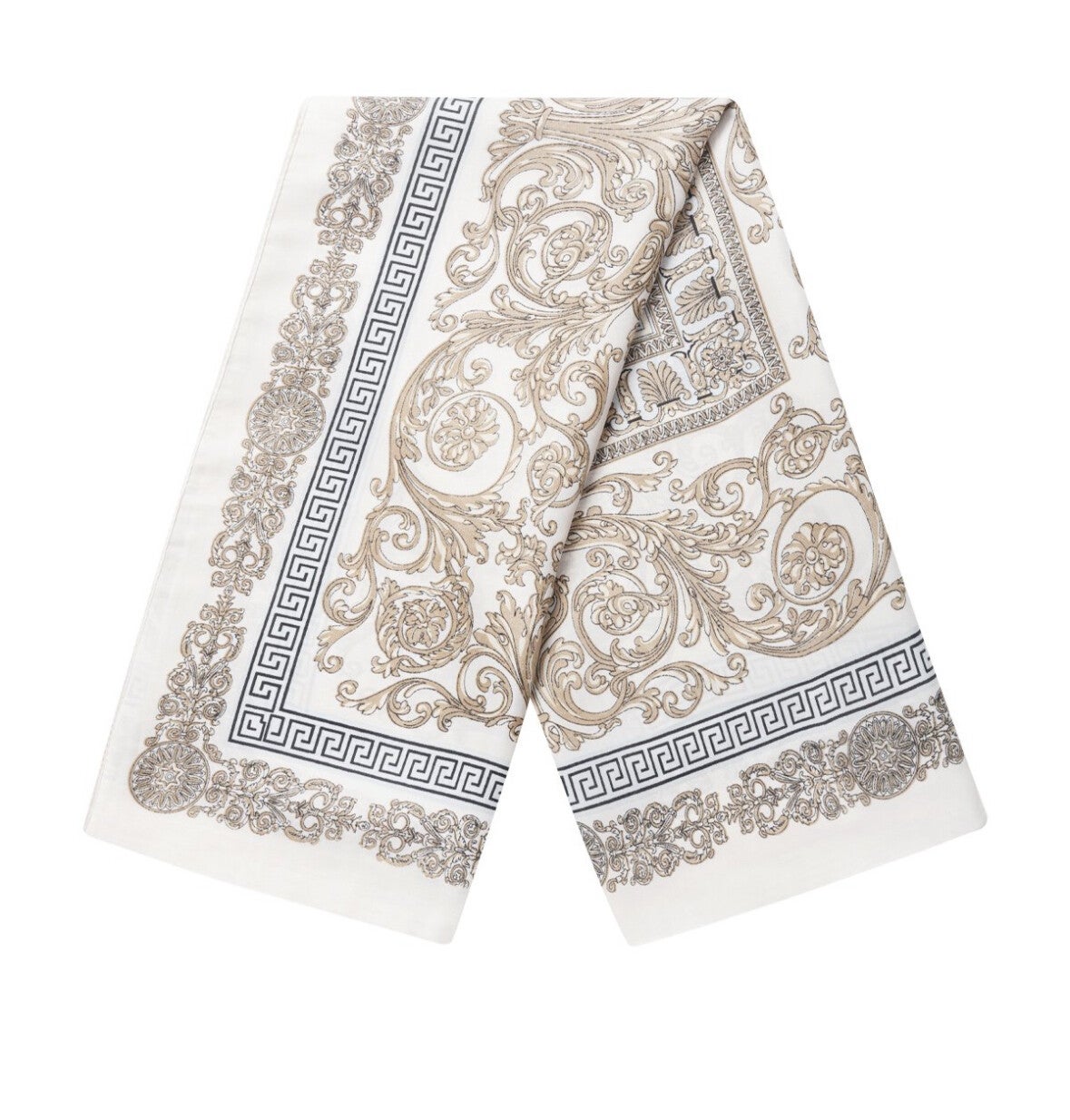 Elegante Polyester Sjaal met Klassieke Print