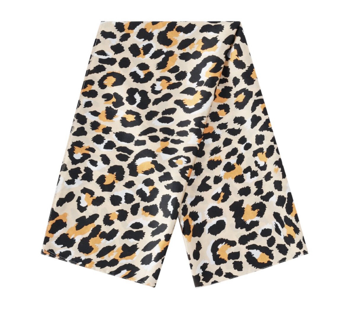 Polyester sjaal met panterprint