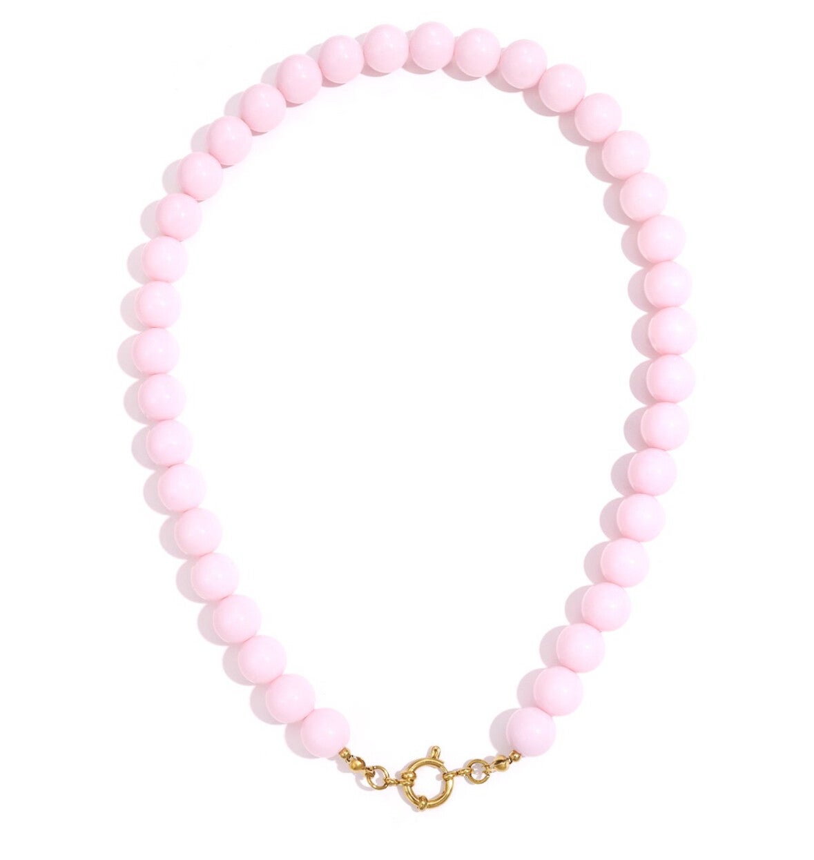 Ketting roestvrijstaal – Baby roze