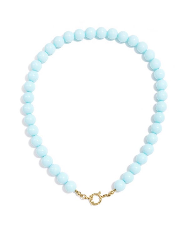 Ketting roestvrijstaal – Babyblauw