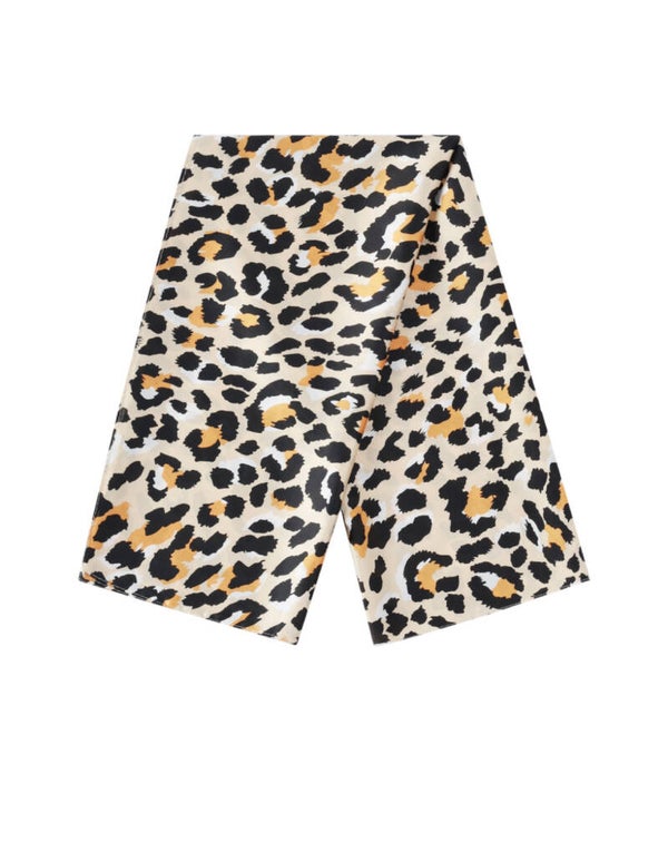 Polyester sjaal met panterprint