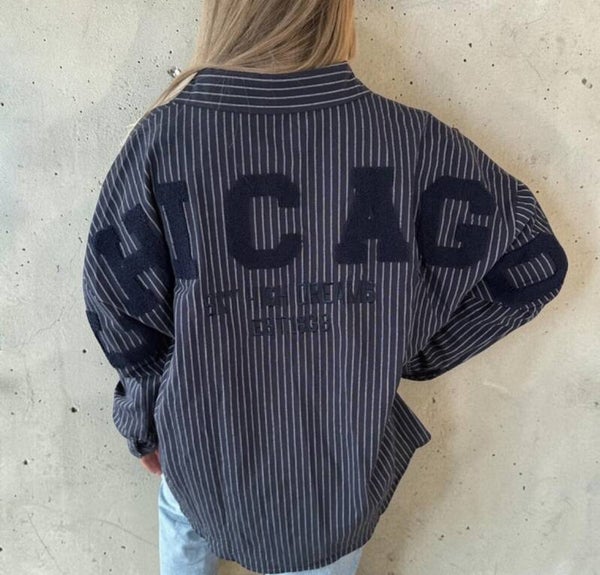 Chicago blouse marineblauw