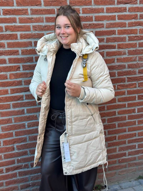 FLEUR – Premium Long Winter Coat Beige.