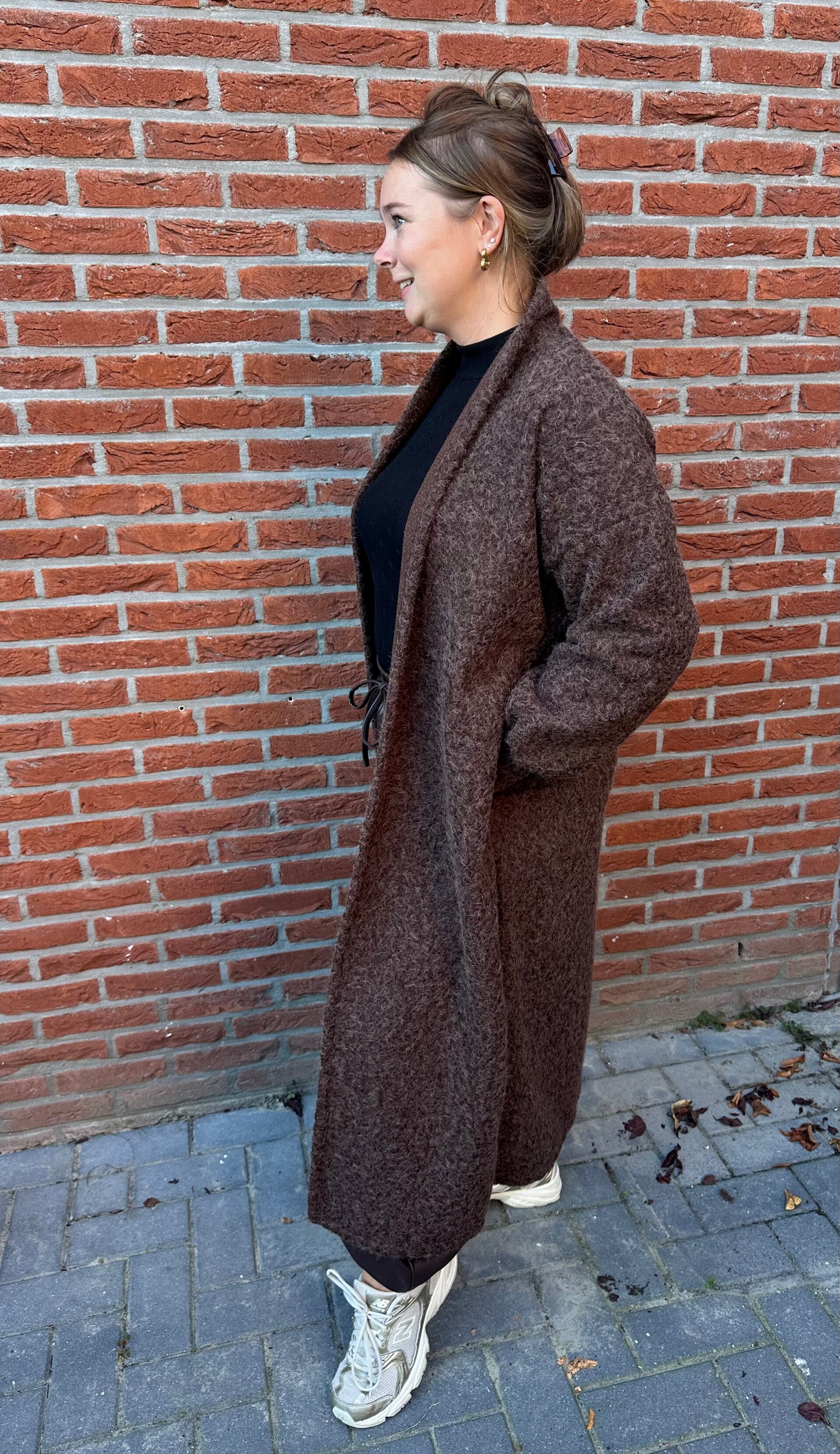 SOPHIE | Lang vest bruin