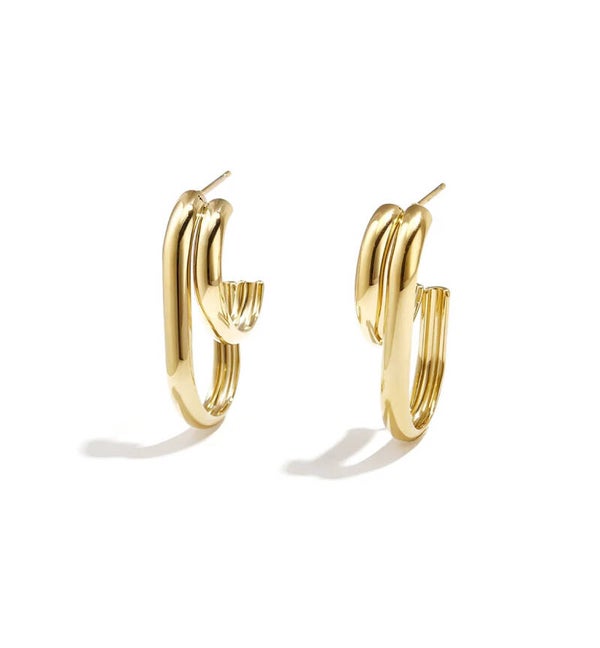 SOPHIE – Goud Double Hoops