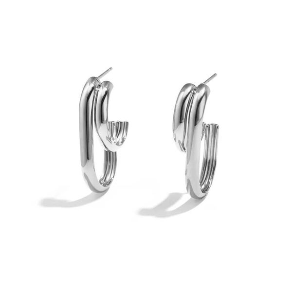 SOPHIE – Silver Double Hoops